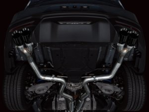 Ford Mustang Performance Exhaust - AWE Tuning - Cat Back Track Edition - Diamond Black - 2024+